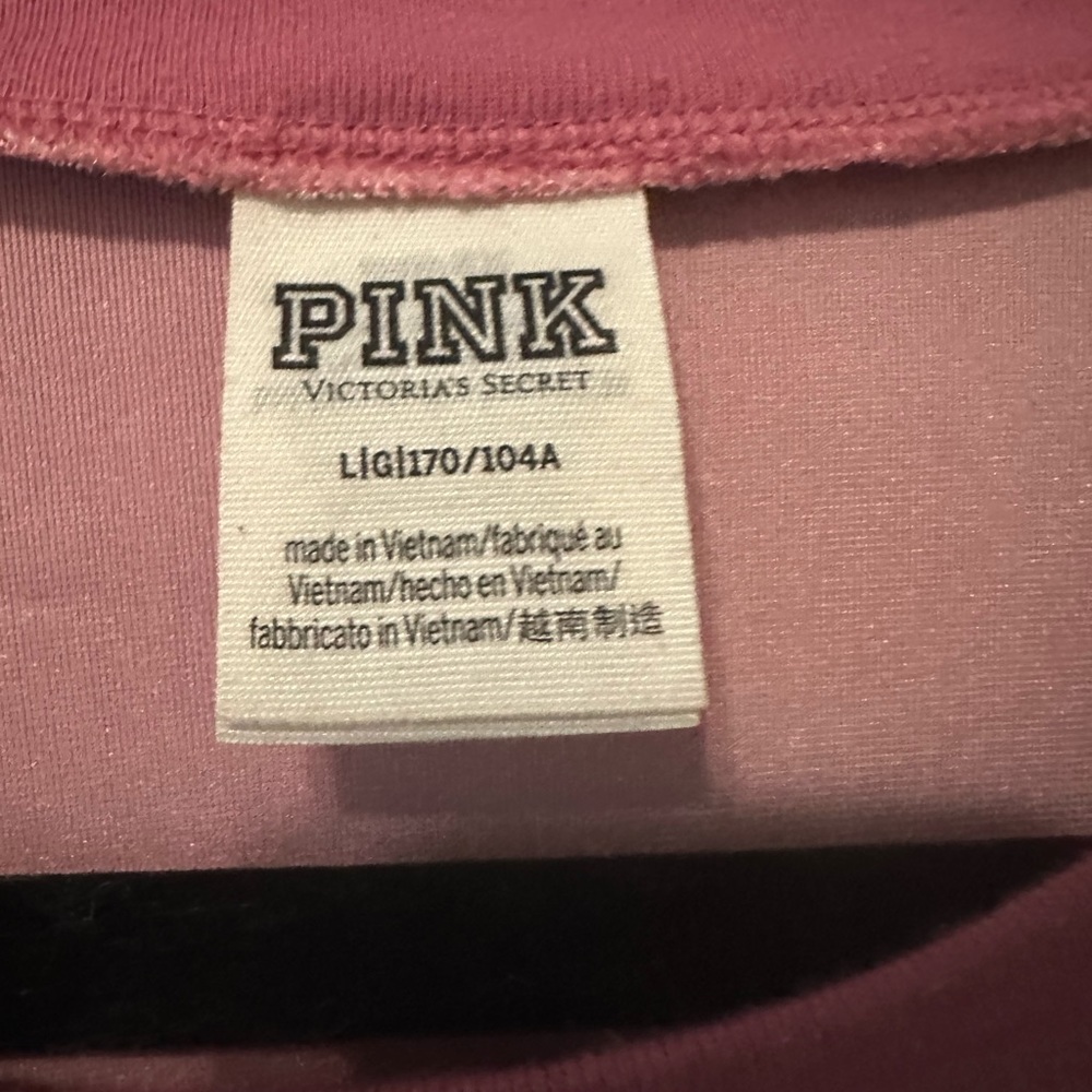 PINK Crushed Velvet T-Shirt - SIZE LARGE